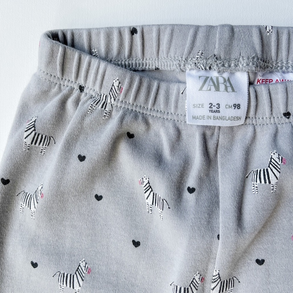 Zara Girls Zebra Leggings
